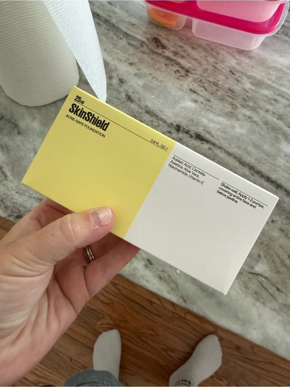 Acne-Safe Foundation – Yellow & White Packaging